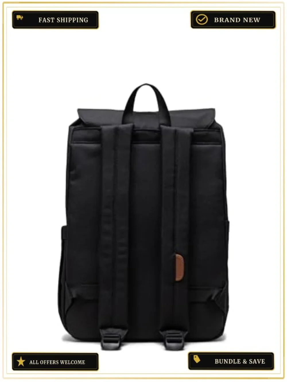 Recycled Polyester Casual Daypack Backpack with 13/14 Inch Laptop Sleeve
